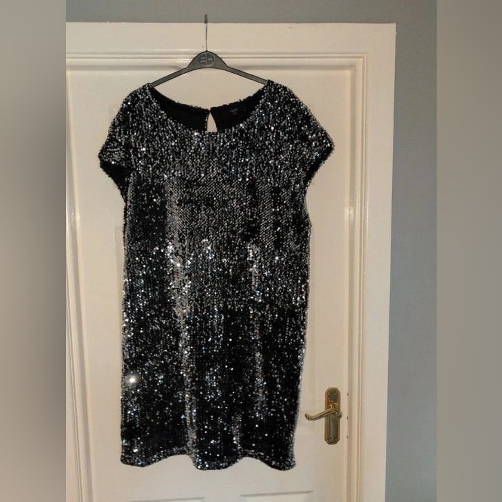 Black Sequin Dress